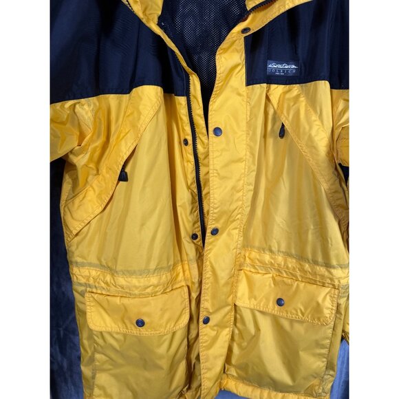 Woolrich Coat Men’s Work Jacket Rugged Outdoor Wear Yellow & Black Large - Picture 4 of 14